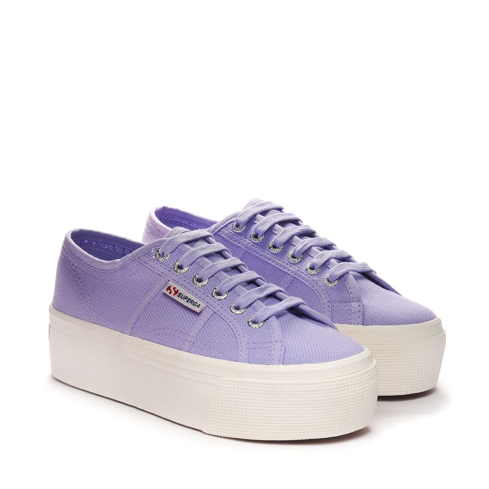 Superga 2790 Platform Purple Platform Sneakers - Women's USA | US5178087